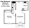 One Bedroom Renovated - 1 bedroom 1 bathroom 604 sq ft